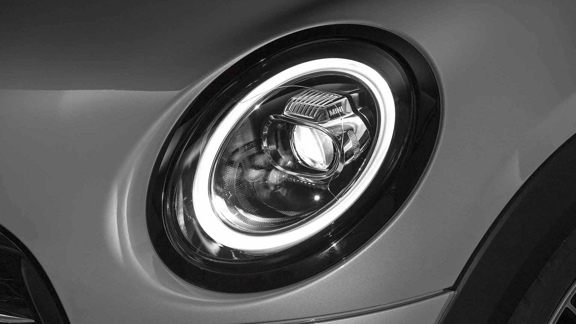 Mini black headlight surrounds discount